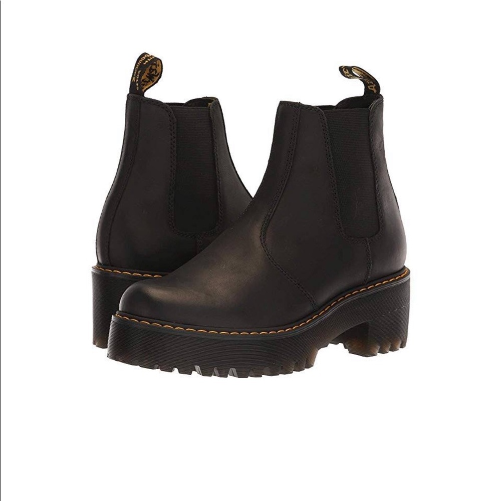 Dr. Martens Black Rometty Platform Chelsea boots
